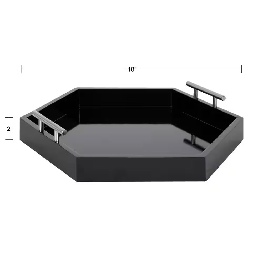 Lipton Black Decorative Tray