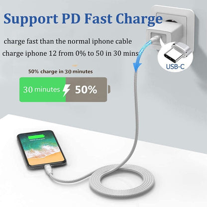 Wholesale 20W PD Fast Charger Cable for Iphone 14/13/12/11 /Promax Charging Cord
